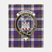 Clan MacDonald Dress Modern Macdonalds of Ranald T Fleece Deken (Voorkant)