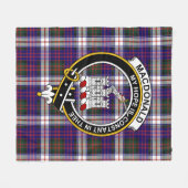 Clan MacDonald Dress Modern Macdonalds of Ranald T Fleece Deken (Voorkant (Horizontaal))