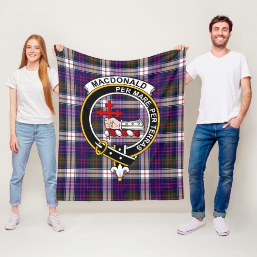 Clan MacDonald Dress Modern Macdonalds of Sleat Ta Fleece Deken (In situ)