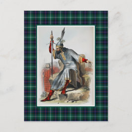 Clan MacDonald  Illustratie Tartan Lijst Briefkaart