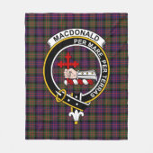 Clan MacDonald Modern Macdonalds of Sleat Tartan P Fleece Deken (Voorkant)