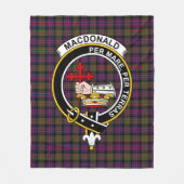 Clan MacDonald Modern Macdonalds van Donald Tartan Fleece Deken (Voorkant)