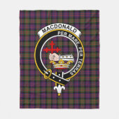 Clan MacDonald Modern Macdonalds van Donald Tartan Fleece Deken (Voorkant)