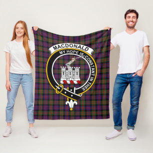 Clan MacDonald Modern Macdonalds van Ranald Tartan Fleece Deken