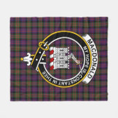 Clan MacDonald Modern Macdonalds van Ranald Tartan Fleece Deken (Voorkant (Horizontaal))