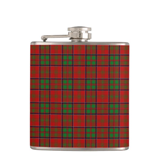 Clan MacDonald of Glencoe Tartan Heupfles (Voorkant)