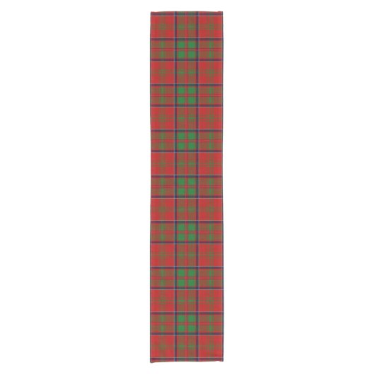 Clan MacDonald of Glencoe Tartan Korte Tafelloper (Voorkant)