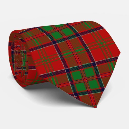 Clan MacDonald of Glencoe Tartan Stropdas (Opgerold)