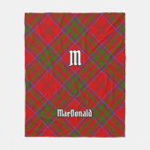 Clan MacDonald of Keppoch Tartan Fleece Blanket (Voorkant)