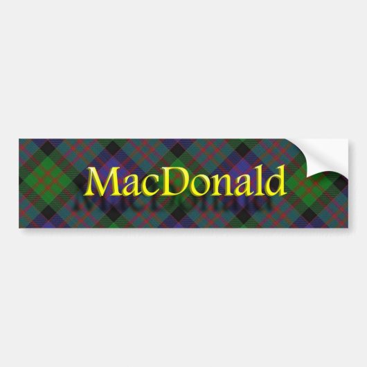 Clan MacDonald Scottish Bumpersticker (Voorkant)