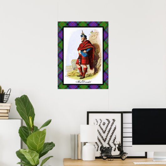Clan MacDonald Scottish Dreams Poster (Thuiskantoor)