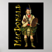 Clan MacDonald Scottish Highland Dream Poster (Voorkant)