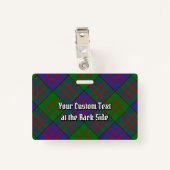 Clan MacDonald Tartan Badge (Achterkant met clip)