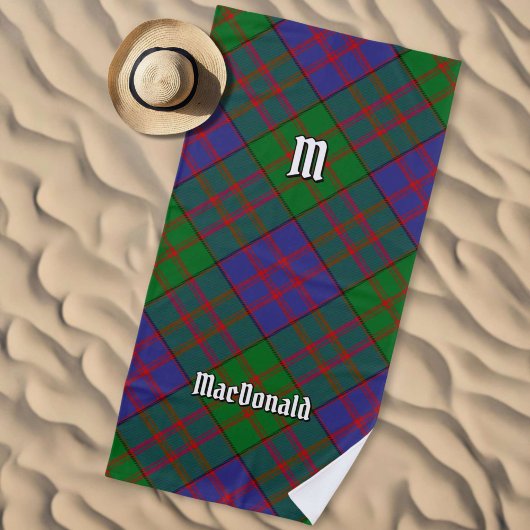 Clan MacDonald Tartan Beach Towel Strandlaken