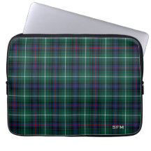 Clan MacDonald Tartan Blue & Green Pset Monogram