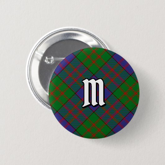 Clan MacDonald Tartan Button (Voorkant /achterkant)