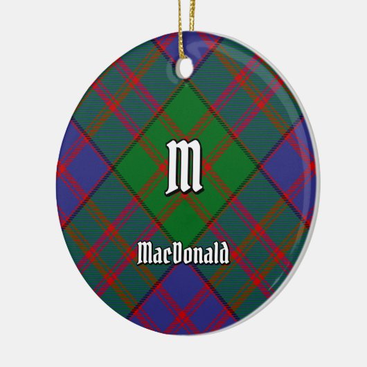 Clan MacDonald Tartan Ceramic Ornament (Links)