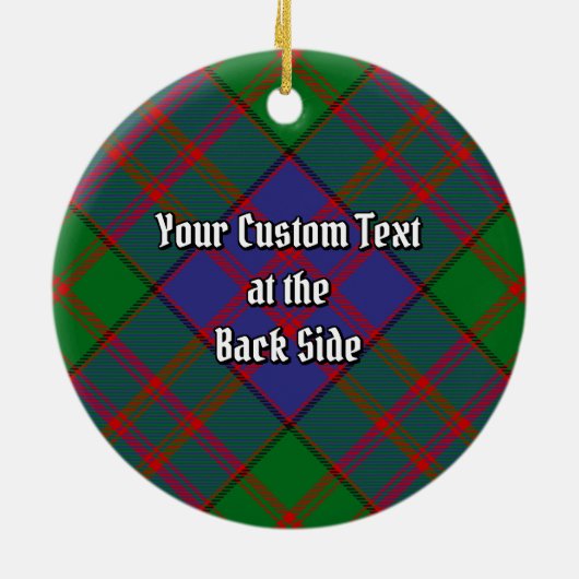 Clan MacDonald Tartan Ceramic Ornament (Achterkant)