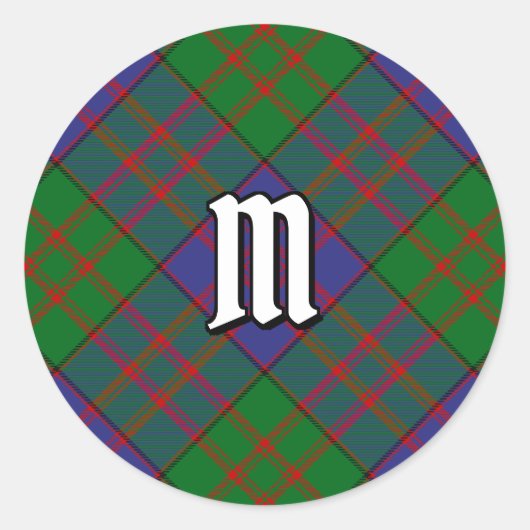 Clan MacDonald Tartan Classic Round Sticker (Voorkant)