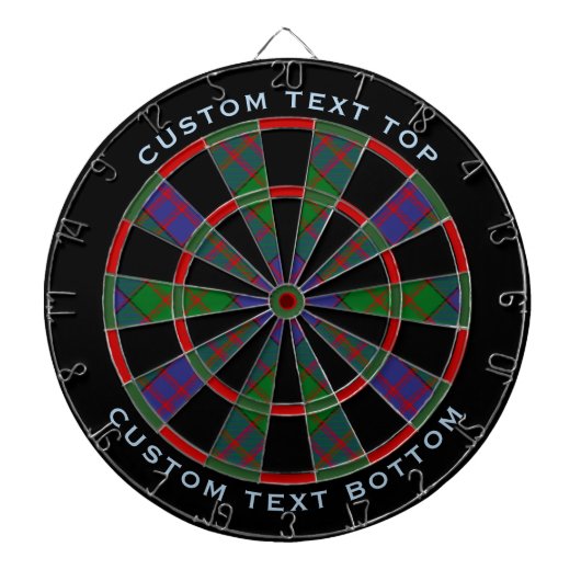 Clan MacDonald Tartan Dart Board Dartbord (Voorkant)