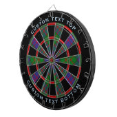 Clan MacDonald Tartan Dart Board Dartbord (Voorkant Rechts)