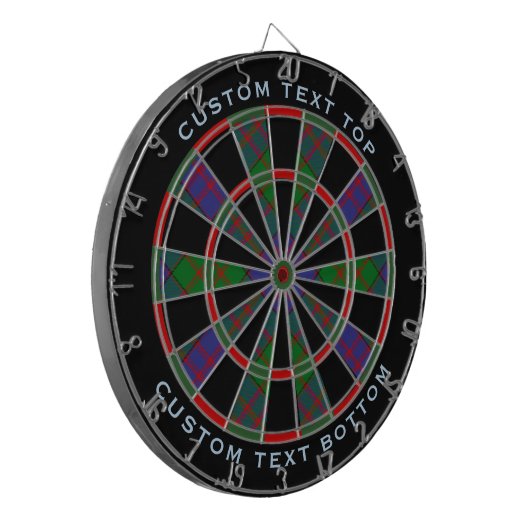 Clan MacDonald Tartan Dart Board Dartbord (Voorkant Links)