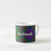 Clan MacDonald Tartan Espresso Cup Kop (Voorkant rechts)