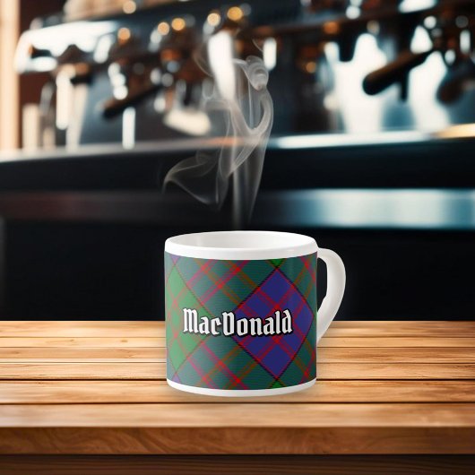 Clan MacDonald Tartan Espresso Cup Kop