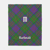 Clan MacDonald Tartan Fleece Blanket (Voorkant)