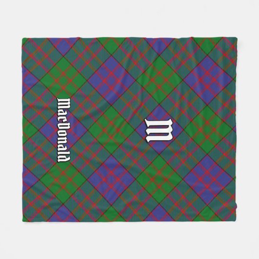 Clan MacDonald Tartan Fleece Blanket (Voorkant (Horizontaal))
