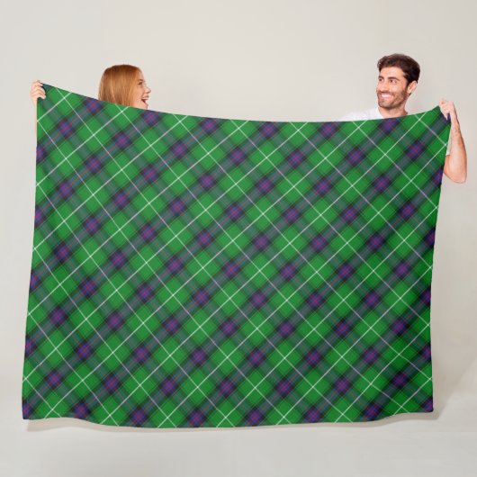 Clan MacDonald Tartan Fleece Deken (In situ)