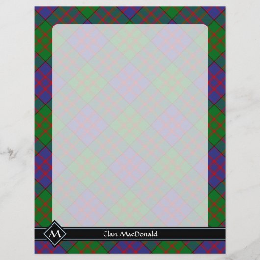 Clan MacDonald Tartan Flyer (Voorkant)