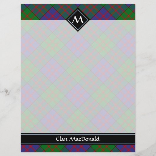 Clan MacDonald Tartan Flyer (Achterkant)