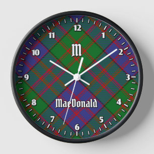 Clan MacDonald Tartan Grote klok