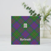Clan MacDonald Tartan Kaart (Staand voorkant)