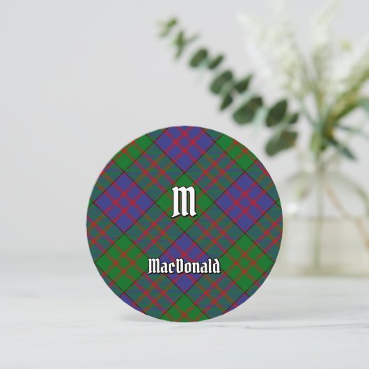 Clan MacDonald Tartan Kaart (Staand voorkant)