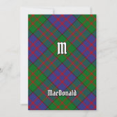 Clan MacDonald Tartan Kaart (Voorkant)