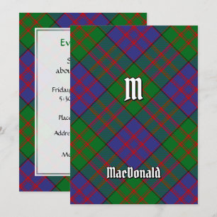 Clan MacDonald Tartan Kaart