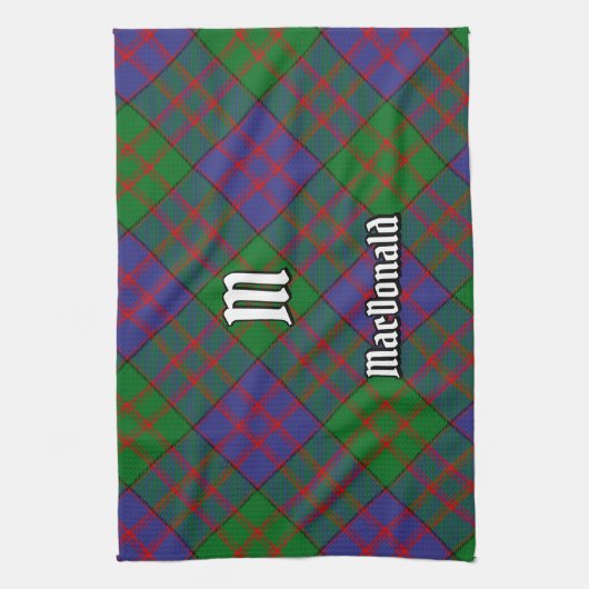 Clan MacDonald Tartan Kitchen Towel Theedoek (Verticaal)