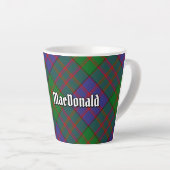 Clan MacDonald Tartan Latte Mok (Rechterhoek)