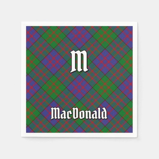 Clan MacDonald Tartan Napkins Servet (Voorkant)