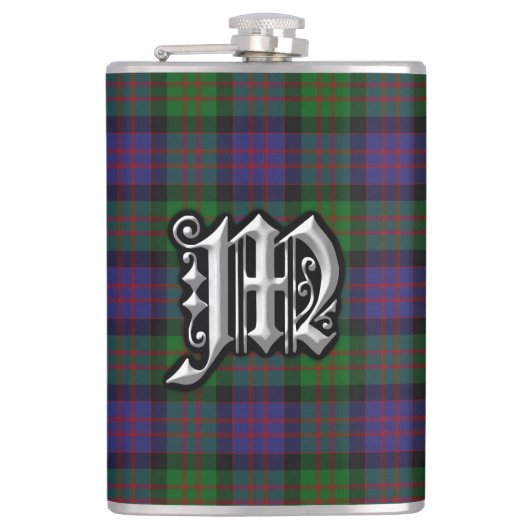 Clan MacDonald Tartan Old Scotland Flask Heupfles (Voorkant)