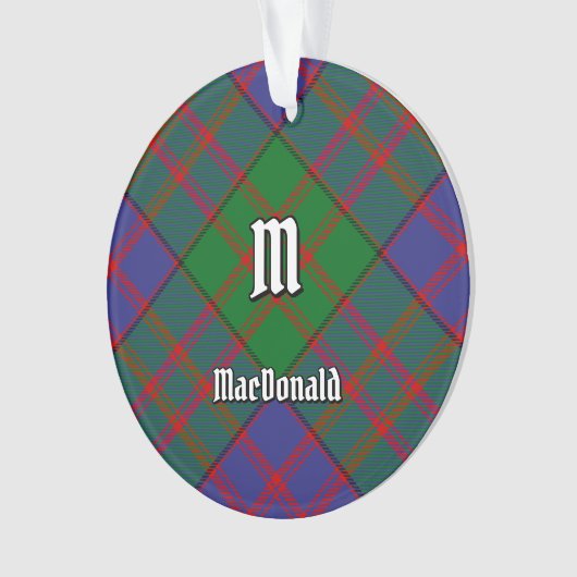 Clan MacDonald Tartan Ornament (voorkant)