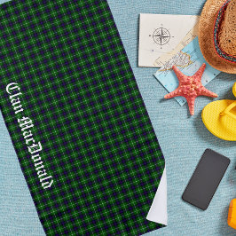 Clan MacDonald Tartan Pset Strandlaken