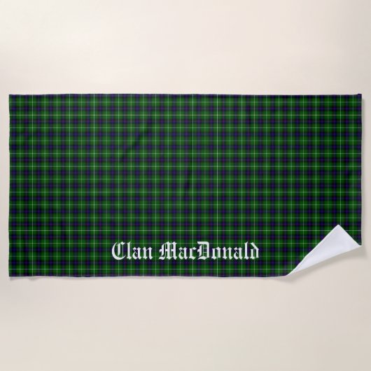 Clan MacDonald Tartan Pset Strandlaken (Voorkant)
