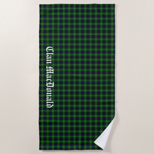 Clan MacDonald Tartan Pset Strandlaken (Voorkant)