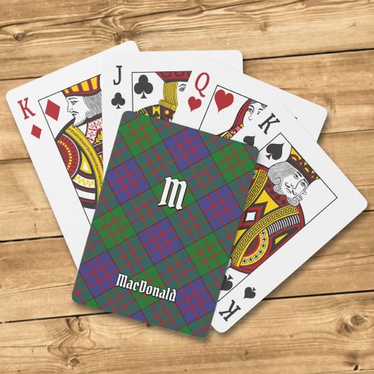 Clan MacDonald Tartan Spelkaarten Pokerkaarten
