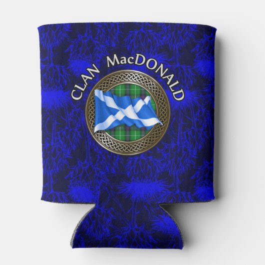 Clan MacDonald Tartan & Vlag Blikjeskoeler (Achterkant)