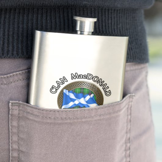 Clan MacDonald Tartan & Vlag Flacon (Voorbeeld)