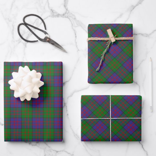 Clan MacDonald Tartan Wrapping Paper Sheets (Voorkant)